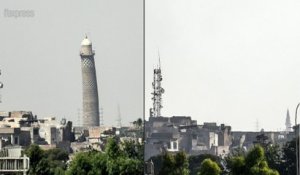 Irak: les ruines du minaret penché filmées