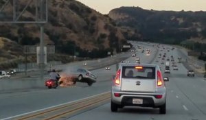 Road rage entre un motard et un automobiliste