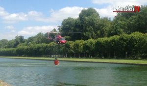 Incendie en forêt de Fontainebleau : l'intervention de l'hélicoptère bombardier d'eau