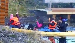 Des touristes chinois sur un kayak ça donne ça : grosse galère mais gros fou rire