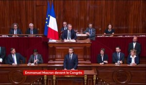 "Répondre aux terroristes ce n'est pas changer notre Constitution chaque matin", Emmanuel Macron #CongresVersailles