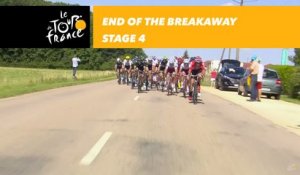 Fin de l'échappée / End of the breakaway - Étape 4 / Stage 4 - Tour de France 2017