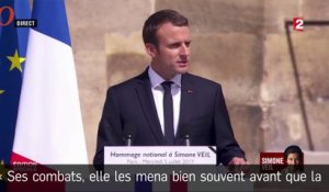 L’hommage de Macron à Simone Veil, qui reposera au Panthéon