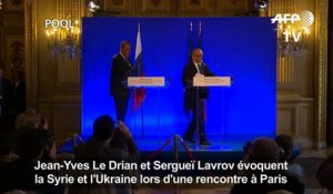 Le Drian et Lavrov évoquent la Syrie et l'Ukraine