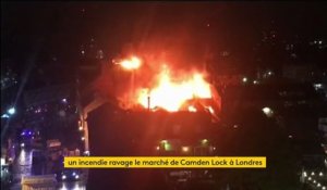 Royaume-Uni : un incendie ravage le marché londonien de Camden Lock