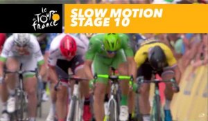 L'arrivée au ralenti / Finish in slow motion - Étape 10 / Stage 10 - Tour de France 2017