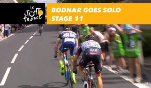 Bodnar part seul / goes solo - Étape 11 / Stage 11 - Tour de France 2017