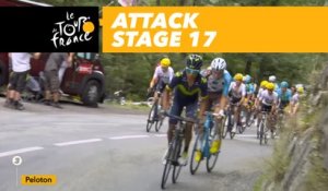 Quintana et Latour attquent / attack - Étape 17 / Stage 17 - Tour de France 2017