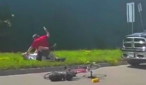 Un road rage entre un automobiliste et un cycliste