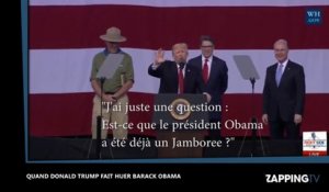 Donald Trump fait huer Barack Obama par 45 000 scouts (Vidéo)