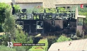 Incendie : les habitants évacués font leur retour à Carros (Alpes-Maritimes)