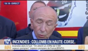 Incendie: "Dans le Vaucluse, deux pompiers sont grièvement blessés", dit Collomb