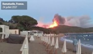 Incendies : des vidéos amateurs montrent l'ampleur des dégâts