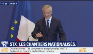 Bruno Le Maire annonce la nationalisation de STX France