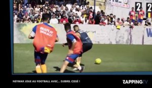 Neymar dispute un match de football avec... Djibril Cissé (vidéo)