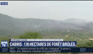 Feu de Cabris: "Le feu est fixé, il ne bouge plus, il est maîtrisé", annonce le sous-préfet de Grasse
