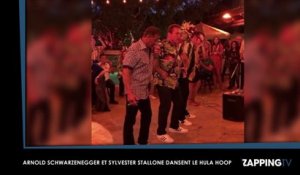 Arnold Schwarzenegger et Sylvester Stallone dansent le hula hoop (Vidéo)
