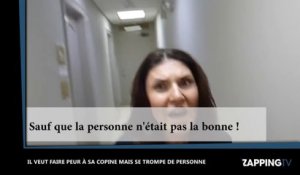 Un jeune homme veut faire peur à sa copine dans un hôtel mais se trompe de personne (vidéo)