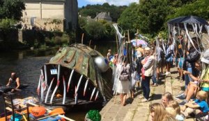 Fête de l'eau 2017 : course de radeaux à Quimperlé