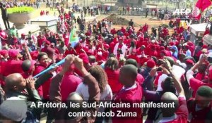 A Pretoria, les Sud-africains manifestent contre Jacob Zuma