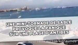 Une mini-tornade de sable provoque la panique sur une plage d’Antibes