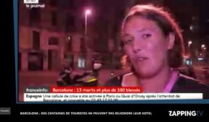 Attentat de Barcelone : Des centaines de touristes ne peuvent pas rejoindre leur hôtel (vidéo)