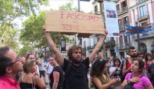 Manifestations extrême-droite et extrême-gauche à Barcelone