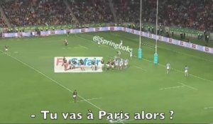 Romain Poite demande en plein match à un joueur s'il a signé au Stade Français