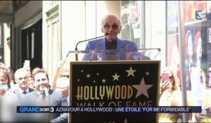 Hollywood : Aznavour reçoit son étoile