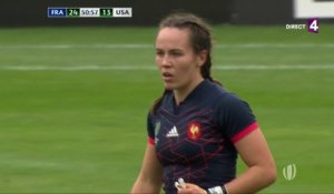 Coupe du Monde de rugby (F) : Premier essai pour Le Pesq qui redonne de l'air aux Bleues !