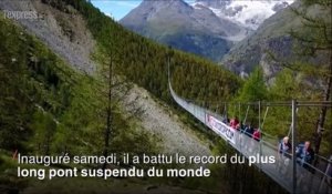 Suisse : le plus long pont suspendu au monde. Attention au vertige