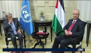 En visite dans les territoires palestiniens, Antonio Guterres sur tous les fronts