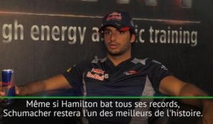 Interview - Carlos Sainz Jr. : "Hamilton n'effacera pas Schumacher de l'histoire de la F1"
