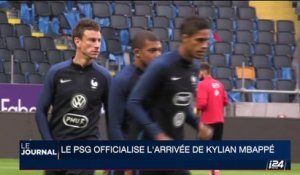 Football - Ligue 1: le PSG officialise l'arrivée de Kylian Mbappé