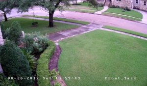 Timelapse des inondations et décrue de l'ouragan Harvey dans un quartier de Houston !