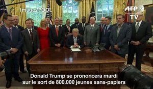 Trump se prononcera mardi sur le sort de 800.000 sans-papiers