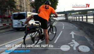 Piste cyclable voie Georges Pompidou : le bonheur pour les uns, l'enfer pour les autres