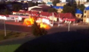 Terrible explosion dans une station essence de Russie
