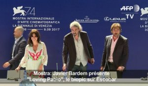 Javier Bardem présente "Loving Pablo", le biopic sur Escobar