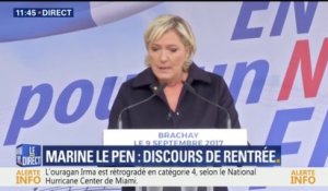 Irma: Marine Le Pen exprime sa solidarité et fustige l'action du gouvernement