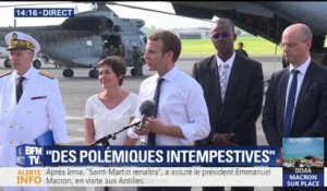 Emmanuel Macron annonce la création "d'un fonds spécifique" pour les sinistrés de l’ouragan Irma