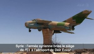 Syrie: l'armée brise le siège de l'EI à l'aéroport de Deir Ezzor