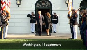 11-Septembre: Trump observe une minute de silence