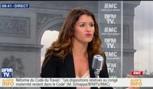 Schiappa : " Toutes les protections relatives à la maternité restent dans le code du Travail"