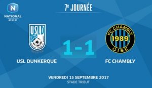 J7- USL Dunkerque- FC Chambly (1-1), le résumé