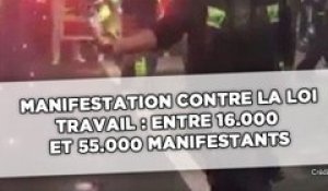 Manifestation contre la loi travail : Entre 16.000 et 55.000 personnes ont défilé à Parist