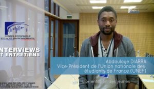 Questions à Abdoulay DIARRA (UNEF) - Orientation des jeunes - cese