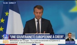 Macron propose la création d'une "force commune d'intervention" d'ici 2020