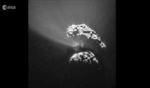 Vidéo inédite de la comète Tchouri, filmée par Rosetta