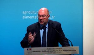 Le discours de Stéphane Travert lors de la conférence de presse sur le budget 2018